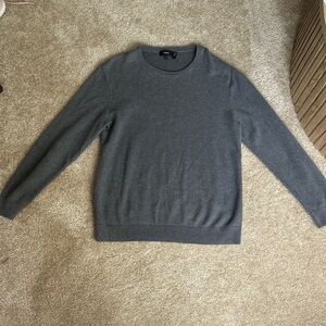 Theory Crewneck Sweater in Charcoal Gray